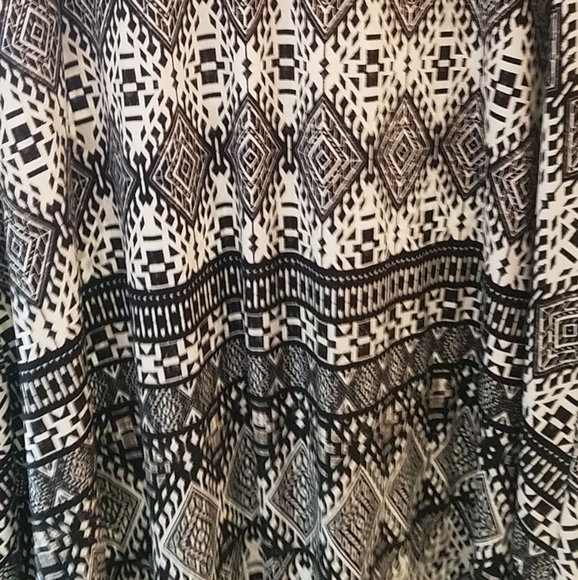 Aztec Print Asymmetrical Skirt - Picture 2 of 2